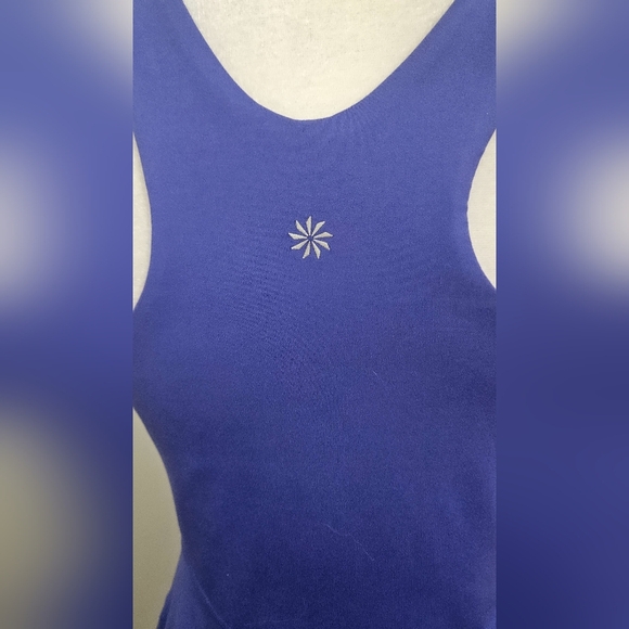 ATHLETA Conscious Athletic Halter Dress in Lazurite Blue. Size Small - Picture 16 of 16